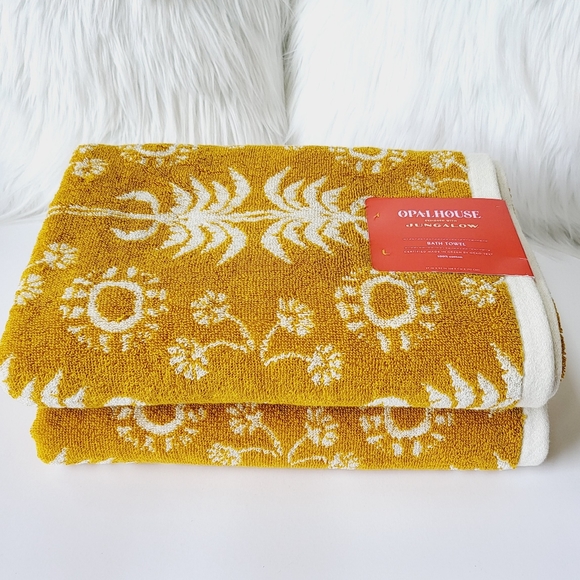 Opalhouse Bath Bath Towels Set Of Two Opalhouse Designed With Jungalow New Poshmark